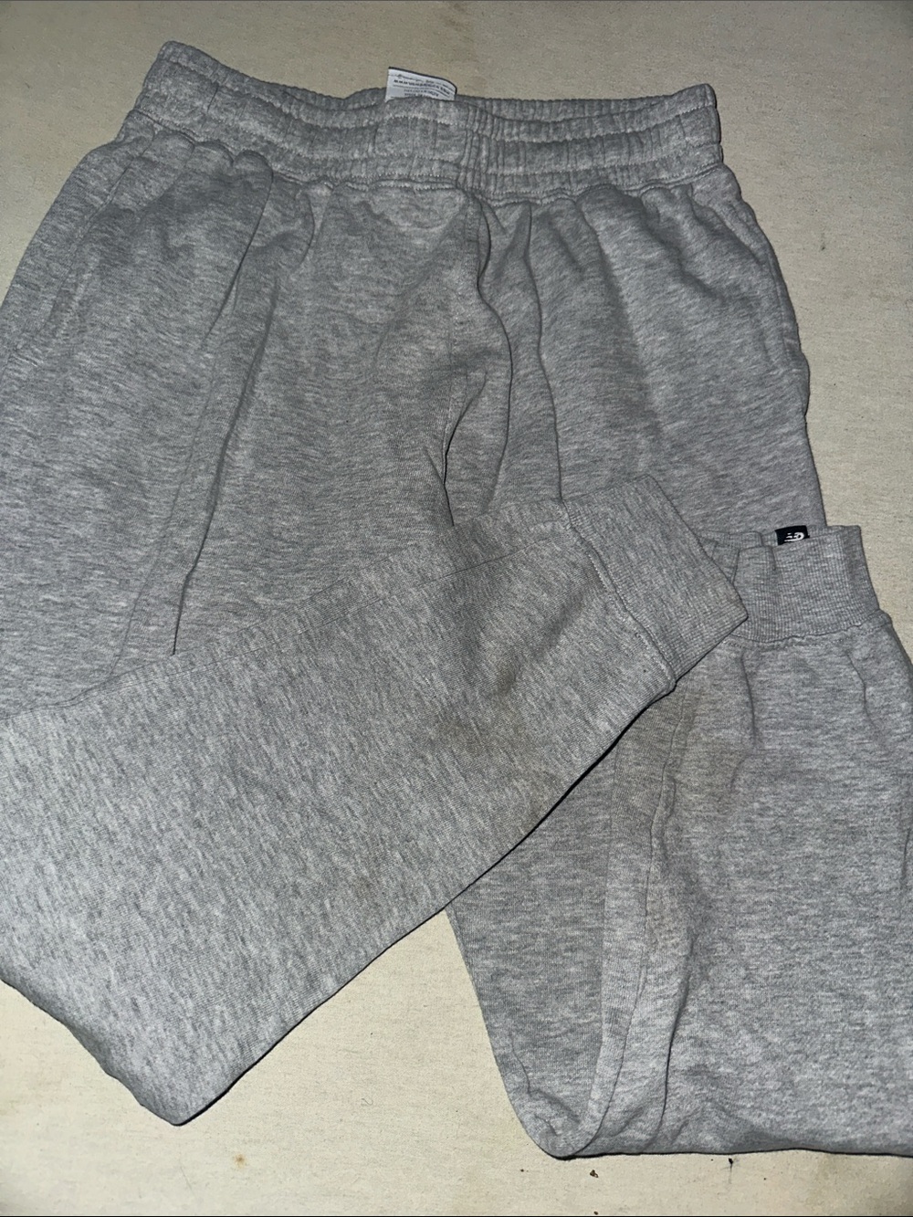 Kids Size L New Balance Grey Athletic Sweatpants - Comfortable Everyday Joggers